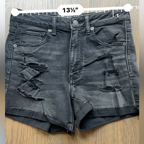 AE Super Hi Rise Shortie super stretch size 26 6 American Eagle shorts. - Picture 3 of 6